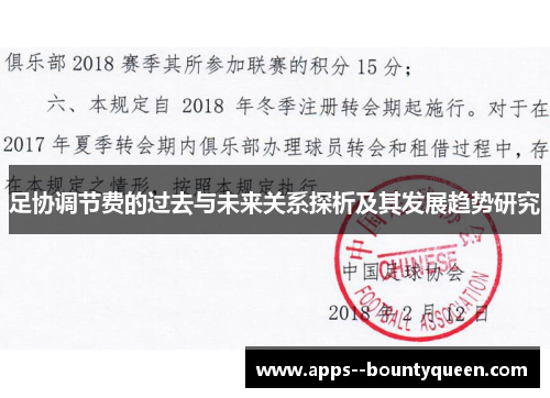 足协调节费的过去与未来关系探析及其发展趋势研究